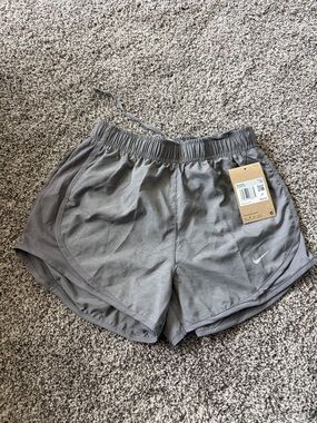 Nike Women's Light Gray Performance Running Shorts